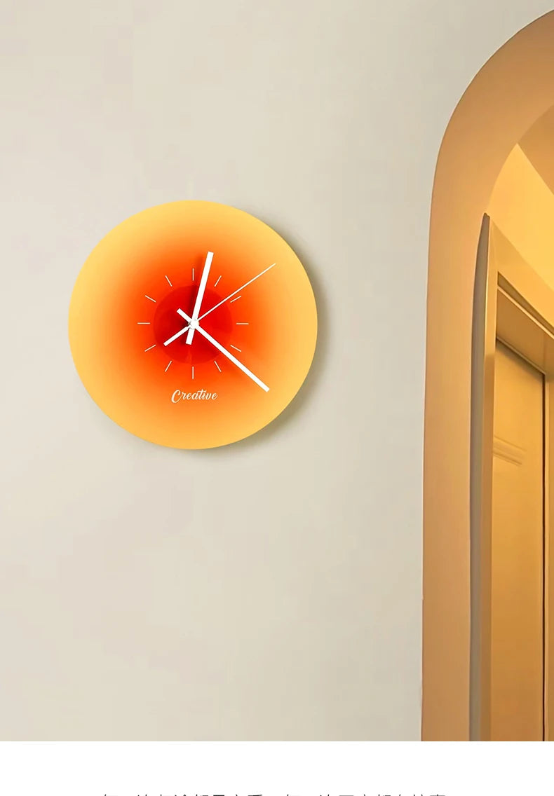 Mid-Century Modern Sunset Clock