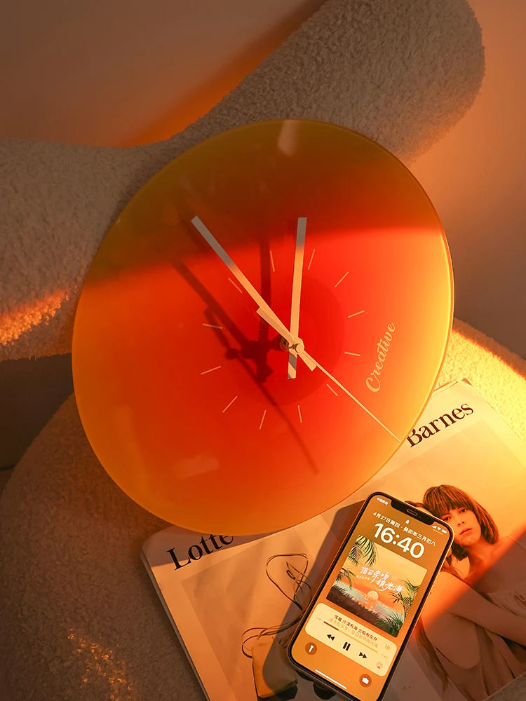 Mid-Century Modern Sunset Clock